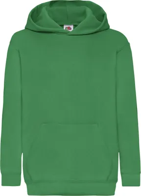 Produktbild von Fruit Of The Loom Pullover mit Kapuze für Kinder BC1367 (140) (Grün)
