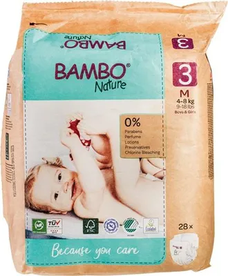 Productafbeelding van Bambo Nature Luiers 3 (28 stuks)