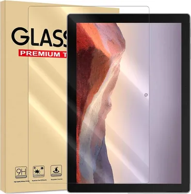 Produktbild von Panzer Folie für Microsoft Surface Pro 7 / Pro 6 / Pro 5 / Pro 4 Echt Glas Displayschutzfolie Transparent Glasfolie 9H Härtegrad Schutzglasfolie