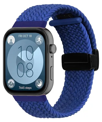 Image de Bracelet pour montre connectée en nylon tressé pour Huawei Watch Fit 5 et Fit 5 4 Pro, à fermeture magnétique
