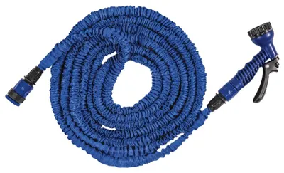 Produktbild von Flexibler Gartenschlauch-Set TRICK HOSE 7–22 m – blau