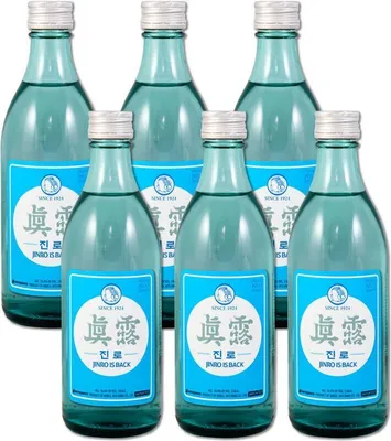 Produktbild von 6er-Pack Hitejinro Soju Jinro is Back (6x 350ml) | Jinro Retro | Koreanische Spirituose Alc. 16% vol.
