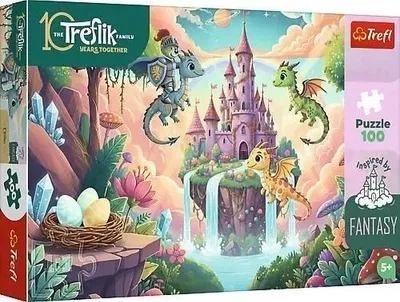 Obrázek produktu pro Puzzle 100: Rytíř Treflik a draci TREFL