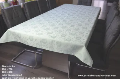 Produktbild von Tischwäsche Tischdecke 130 x 330 cm schilfgrün