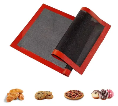 Produktbild von Silikon Backmatte 2 Stück perforiert 30x40 cm wiederverwendbar rutschfest
