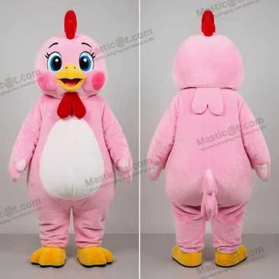 Produktbild von Rosa MASTICOT flauschige Hühner-Maskottchen