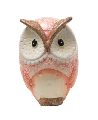 Produktbild von Eule Kauz Deko Garten Tier Vogel Zaunhocker Keramik Skulptur Figur Schleiereule