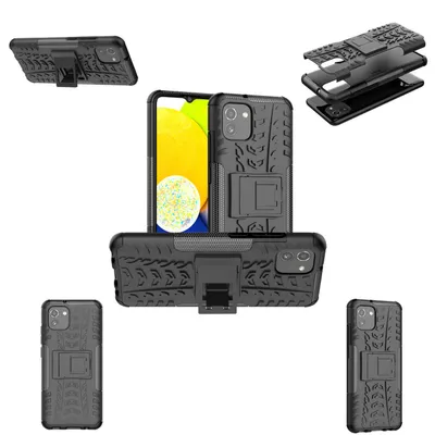 Obrázok produktu pre Pre Samsung Galaxy A03 Hybrid Outdoor Black Mobile Phone Case Protection New