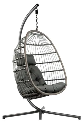 Produktbild von Hängesessel Hängeei Gartenlounger mit Hängezugfeder Schaukelstuhl XL Pura