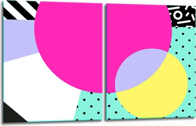 Produktbild von Herdabdeckplatten 2x40x52 Glaskeramikkochfeld 2-Teilig Glas Spritzschutz Abstraktion