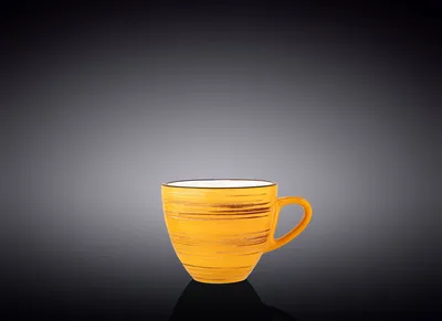 Zdjęcie produktu dla Filiżanka do espresso Wilmax, 110 ml, żółta, porcelana, WL-669434/A