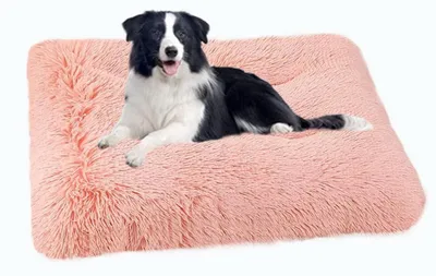 Produktbild von Hundebett Flauschig Weich 109x72cm Rosa Waschbar für Mittelgroße XXL Hunde