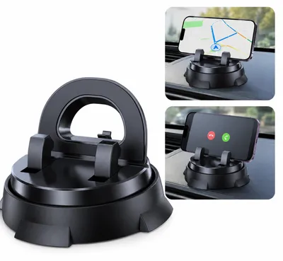 Produktbild von Auto Handyhalterung Armaturenbrett, starke Saugnapf Handyhalterung mit Nano Gel Klebepad, 360 Grad drehbar und rutschfest für PKW SUV LKW