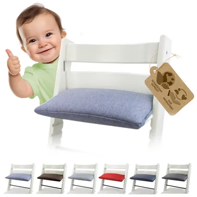 Produktbild von BAMBINIWELT Ersatzbezug, Kissen für Hochstuhl/Kinderstuhl Stokke Tripp Trapp, Sitzverkleinerer, 1-TEILIG, blau