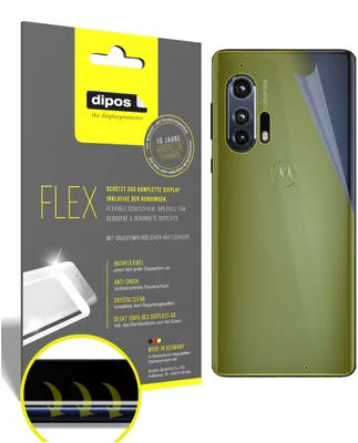 Produktbild von 3x Schutzfolie für Motorola Edge Rückseite Folie, 100% Displayabdeckung, dipos Flex