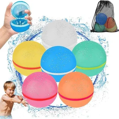 Produktbild von Famanu Wasserballons wiederverwendbar - schnell füllend und selbstschließend