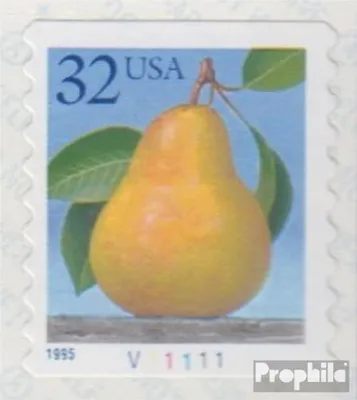 Produktbild von Briefmarken USA 1995 Mi 2604BC mit Plattennummer postfrisch Früchte
