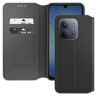 Image de Avizar, Etui à rabat Xiaomi Redmi 15C Magnétique avec porte-carte, Noir