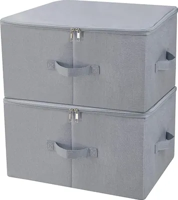 Produktbild von Faltbare Staubdichte Aufbewahrungsboxen mit Reißverschluss für saisonale Kleidung