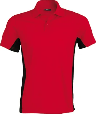 Immagine prodotto di Polo Kariban da uomo Flag RW704 (2XL) (rosso/nero)