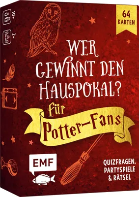 Produktbild von Kartenbox: Wer gewinnt den Hauspokal? Das Partyspiel für alle Potterheads