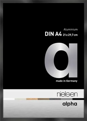 Image de Nielsen Cadre photo en aluminium Alpha 21x29,7 cm anodisé noir brillant