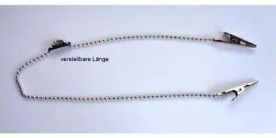 Produktbild von Serviettenhalter u.Kette Latzhalt.2clip verst.schw 1 St