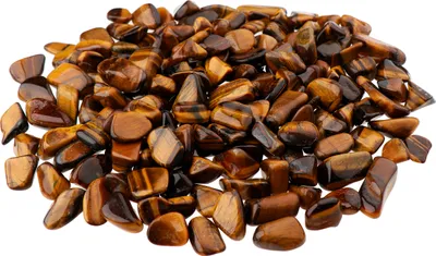 Produktbild von NKlaus 900g Tigerauge Edelstein 25-35 mm Heilsteine Goldbraun Mineral Quarz Dekoration 14677