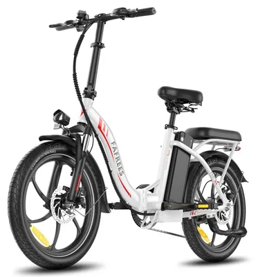 Immagine prodotto di E-bike - F20+ pieghevole - Batteria al litio da 36 V 20 Ah - Motore brushless da 250 W - Autonomia >60 km - Pneumatici da 50,8 cm x 7,6 cm - Portata di carico 140 kg - Bianco