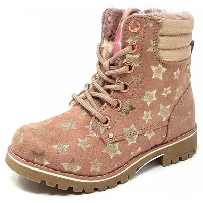 Produktbild von Tom Tailor Stiefelette 9070809 gefüttert Reißverschluss Rosé Glitzersterne Gr.25-32 EUR 26