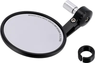 Image de Miroir, style Supermoto, noir mat