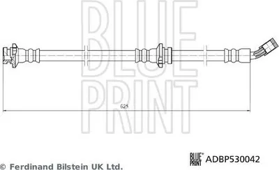 Produktbild von BLUE PRINT ADBP530042 Bremsschlauch Vorne Links für NISSAN Qashqai II (J11, J11) X-TRAIL (T32) X-TRAIL VAN (T32)