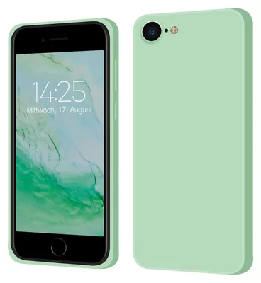 Produktbild von Hülle für Apple iPhone 7 / 8 / SE 2020 Case Cover Bumper Smartphone Softgrip Schutzhülle Farbe: Türkis