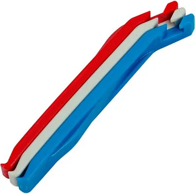Zdjęcie produktu dla Łyżki do opon BBB BTL-81 EasyLift – czerwono-biało-niebieskie (zestaw 3 szt.)