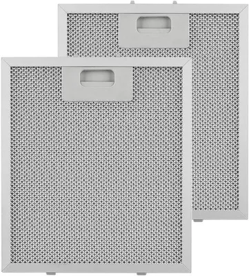 Image de Lot de filtres en aluminium pour aspirateurs, dimensions : 267 x 305 x 9 mm, filtres de rechange pour aspirateurs