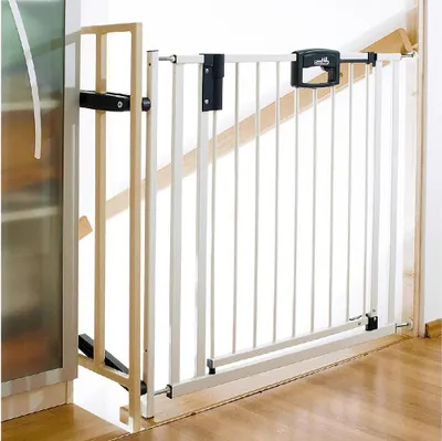 Zdjęcie produktu dla GEUTHER Easylock 4793+ bramka na schody, biała, 84,5-92,5 cm