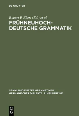 Produktbild von Frühneuhochdeutsche Grammatik