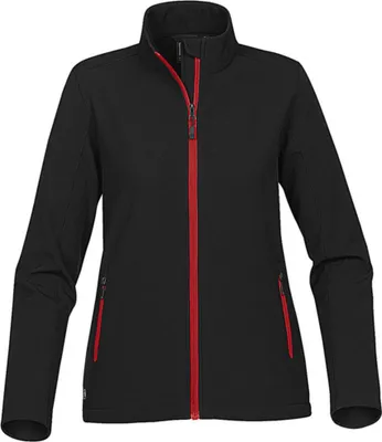 Produktbild von Stormtech KSB-1W | Women's Orbiter Damen Softshelljacke - Farbe: Black/Bright Red - Größe: L