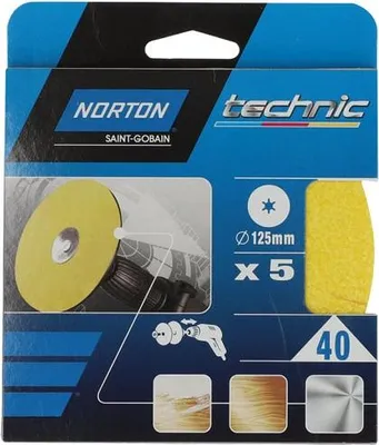Produktbild von Ovale Scheibe 125x12 Körnung 40 - Norton