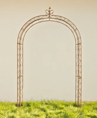 Produktbild von Rosenbogen Sun antik braun, 260 cm hoch, 148 cm Gesamtbreite, Durchgang 226x126 cm
