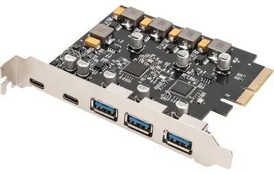 Obrázok produktu pre DIGITUS PCIe Karte 2x USB-C + 3x USB A