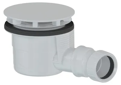 Produktbild von Polysan Duschwannensiphon, Durch. 90mm, DN40, Weiß matt Abdeckung