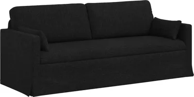 Produktbild von vidaXL Sofa Schwarz 198 x 78 x 80 cm Stoff