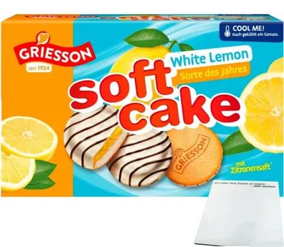 Produktbild von Griesson Soft Cake White Lemon (300g Packung) + usy Block