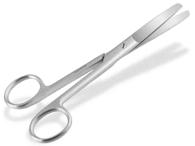 Produktbild von Bastelschere, Papierschere, Mehrzweckschere, Edelstahl, mit gerader, abgerundeter Schneide für Bastelarbeiten, Haushalt und Büro, 14,5 cm
