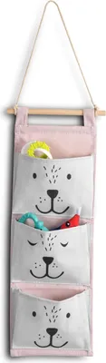 Obrázok produktu pre Organizer wiszący na zabawki Nukido - różowy