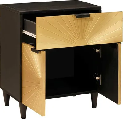 Produktbild von vidaXL Nachttisch mit Schubladen 50 x 33 x 60 cm Massivholz Mango