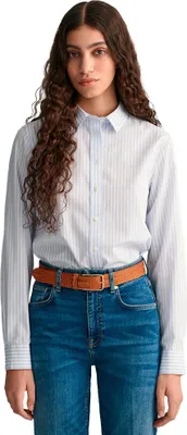 Image de Gant 4300214 Chemise à manches longues Bleu 40 Femme Bleu 40