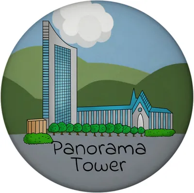 Produktbild von Panorama Tower Leipzig Souvenir Magnet