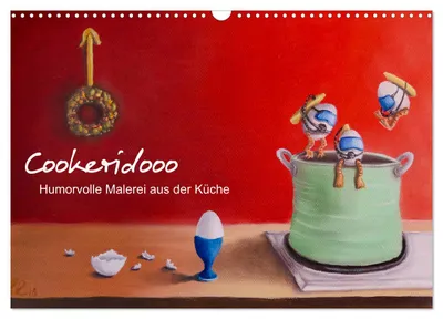 Immagine prodotto di Cookeridooo - Illustrazioni divertenti dalla cucina (calendario da parete 2027, formato DIN A3 orizzontale), calendario mensile CALVENDO